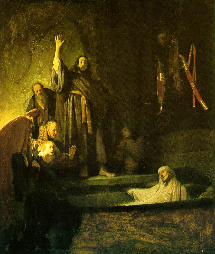 The Raising of Lazarus by Rembrandt (1630)